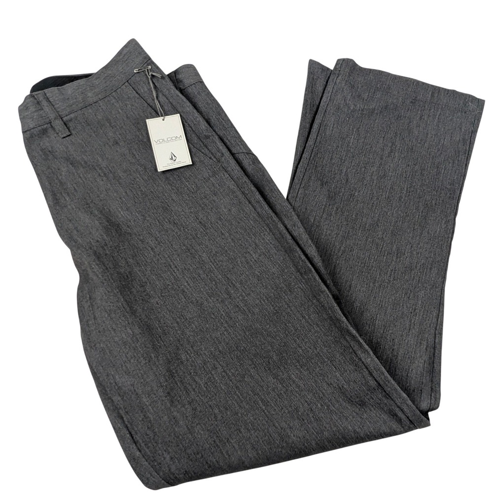 Volcom Frickin Chino Pant Mens 34 Charcoal Heather Grey Modern Straight A1111409